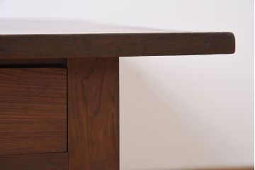 レトロ家具　古い栓材製のレトロなアンティーク文机