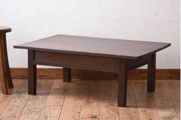 レトロ家具　古い栓材製のレトロなアンティーク文机