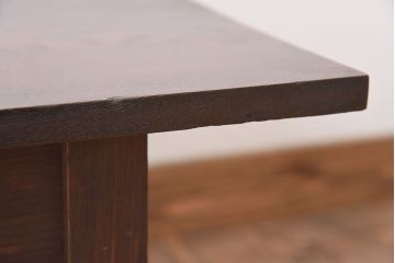 レトロ家具　古い栓材製のレトロなアンティーク文机