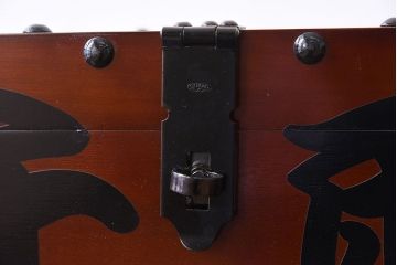 アンティーク雑貨　中古　金具付き千両箱(木箱・収納箱)