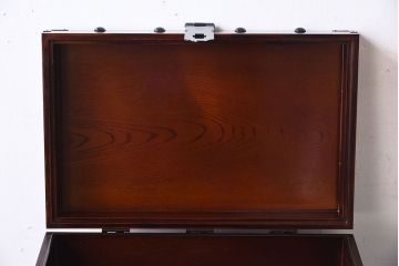 アンティーク雑貨　中古　金具付き千両箱(木箱・収納箱)