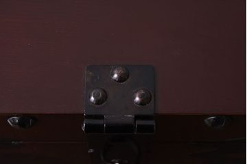 アンティーク雑貨　中古　金具付き千両箱(木箱・収納箱)