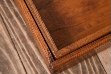 アンティーク雑貨　総桐材　古い木製のアンティーク衣装盆2つセット(トレー)