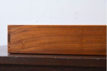 アンティーク雑貨　総桐材　古い木製のアンティーク衣装盆2つセット(トレー)