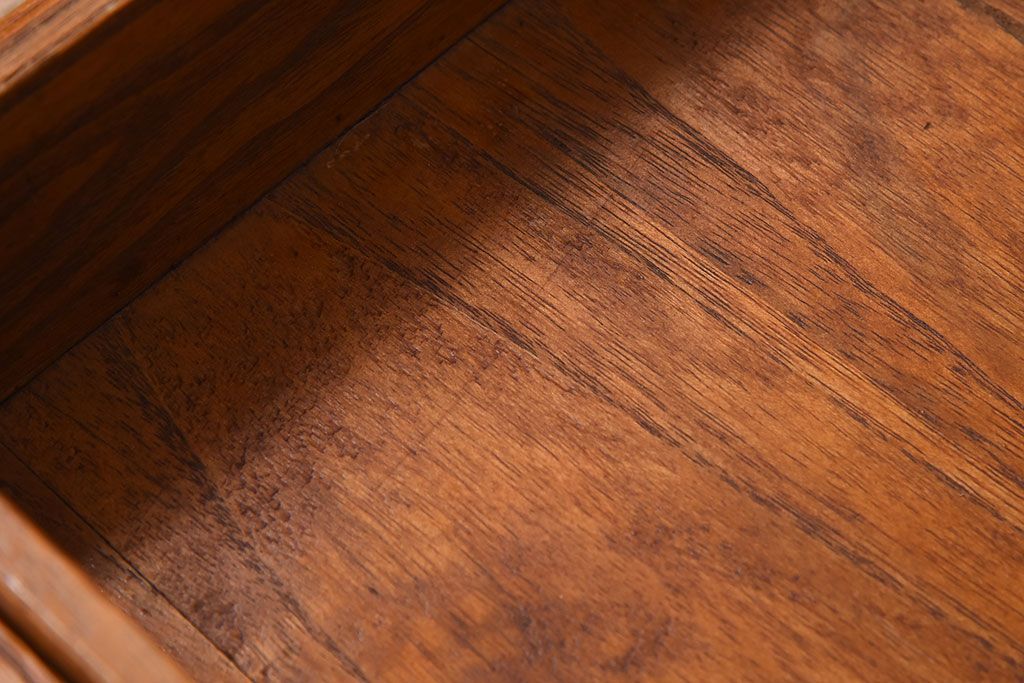 アンティーク雑貨　総桐材　古い木製のアンティーク衣装盆2つセット(トレー)