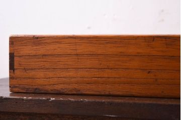 アンティーク雑貨　総桐材　古い木製のアンティーク衣装盆2つセット(トレー)