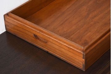 アンティーク雑貨　総桐材　古い木製のアンティーク衣装盆2つセット(トレー)