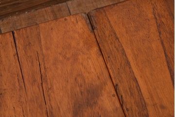 アンティーク雑貨　総桐材　古い木製のアンティーク衣装盆2つセット(トレー)