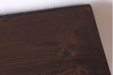 アンティーク家具　前面欅玉杢材　古い木製の小ぶりな時代戸棚