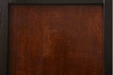 アンティーク家具　前面欅玉杢材　古い木製の小ぶりな時代戸棚