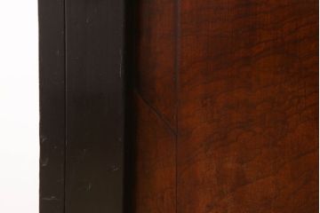 アンティーク家具　前面欅玉杢材　古い木製の小ぶりな時代戸棚