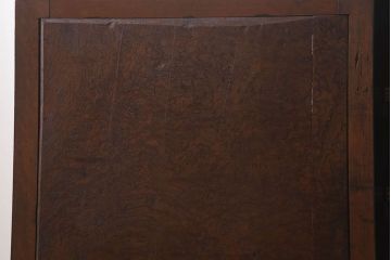 アンティーク家具　前面欅玉杢材　古い木製の小ぶりな時代戸棚