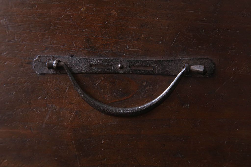 アンティーク家具　古民具・骨董　檜材製　味わい深いアンティーク小引き出し