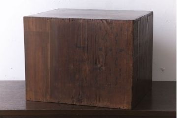 アンティーク家具　古民具・骨董　檜材製　味わい深いアンティーク小引き出し