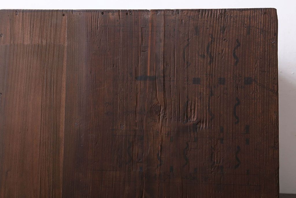 アンティーク家具　古民具・骨董　檜材製　味わい深いアンティーク小引き出し