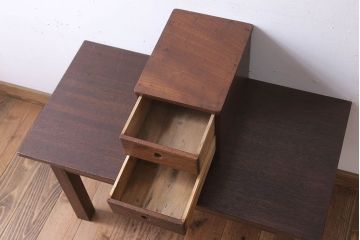 レトロ家具　昭和レトロ　総欅材　小さなかわいいアンティーク小引き出し