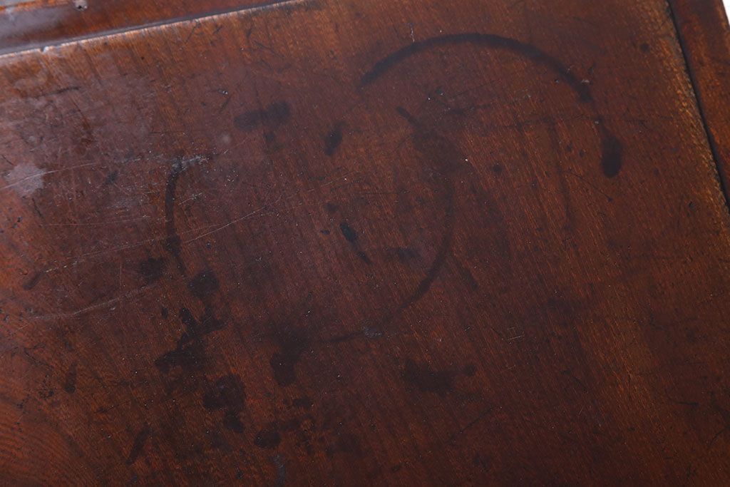 アンティーク雑貨　古民具・骨董　総欅材　漆塗り　アンティーク木箱