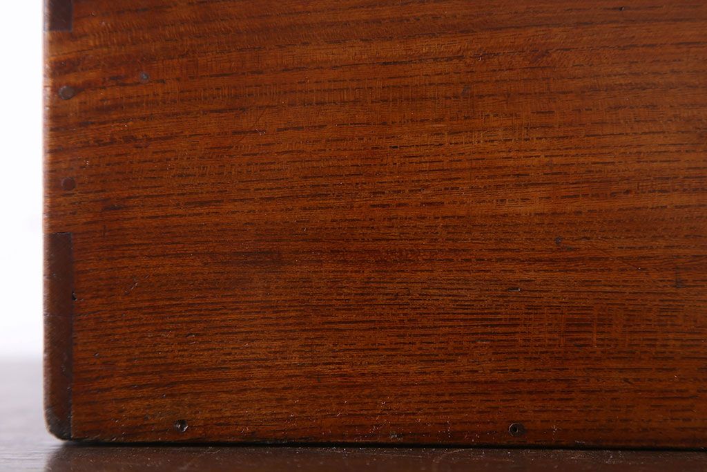 アンティーク雑貨　古民具・骨董　総欅材　漆塗り　アンティーク木箱