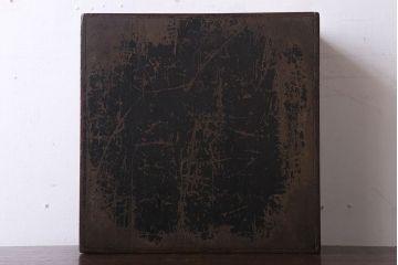 アンティーク雑貨　古民具・骨董　総欅材　漆塗り　アンティーク木箱