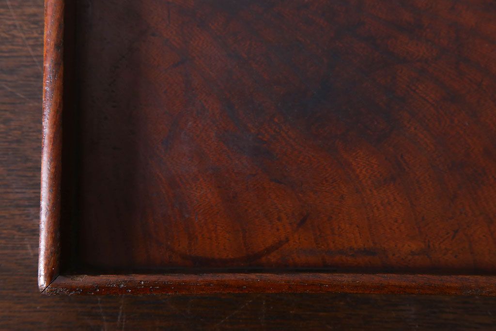 アンティーク雑貨　古民具・骨董　総欅材　漆塗り　アンティーク木箱