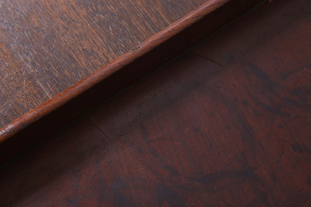 アンティーク雑貨　古民具・骨董　総欅材　漆塗り　アンティーク木箱