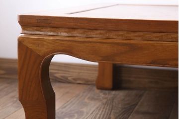 アンティーク家具　総欅材　和製アンティークの座卓(センターテーブル)