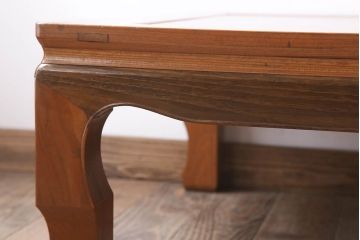 アンティーク家具　総欅材　和製アンティークの座卓(センターテーブル)
