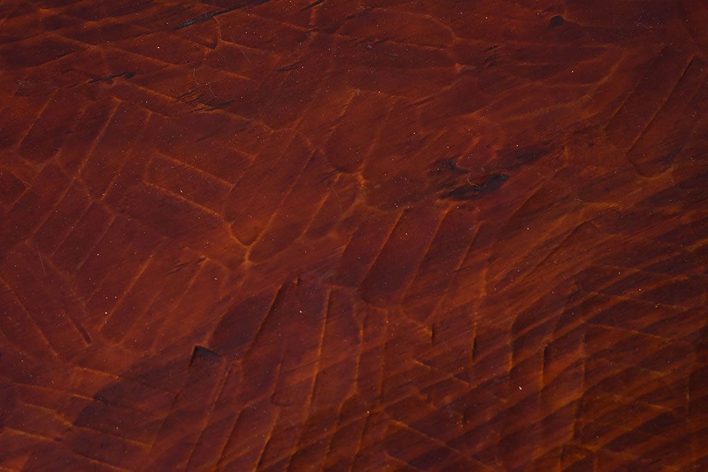 アンティーク雑貨　アンティーク　讃岐彫　古い松材の刳り貫き角盆2枚セット