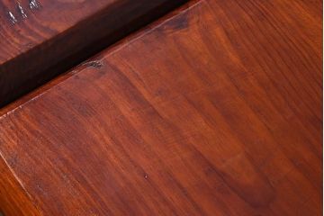 アンティーク雑貨　アンティーク　讃岐彫　古い松材の刳り貫き角盆2枚セット