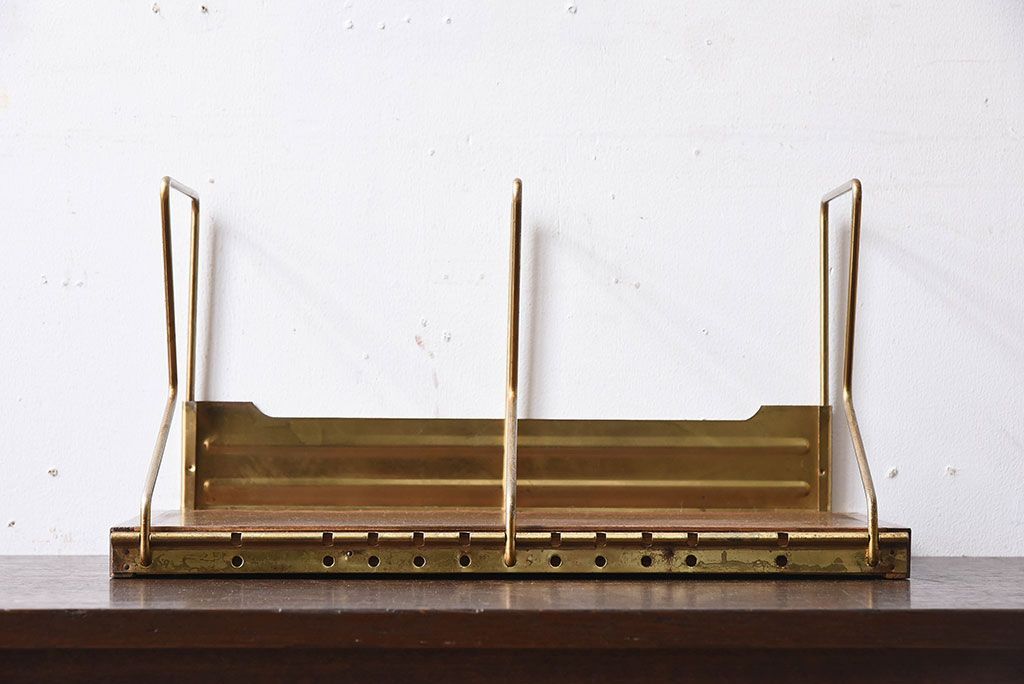 アンティーク雑貨　昭和レトロな古い本立て(1)