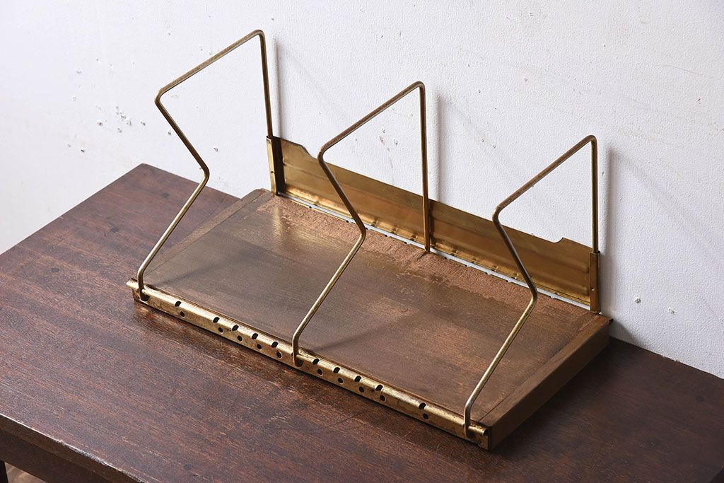 アンティーク雑貨　昭和レトロな古い本立て(1)