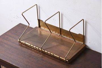 アンティーク雑貨　昭和レトロな古い本立て(1)