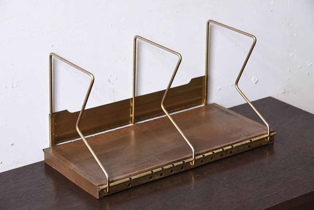 アンティーク雑貨　昭和レトロな古い本立て(1)