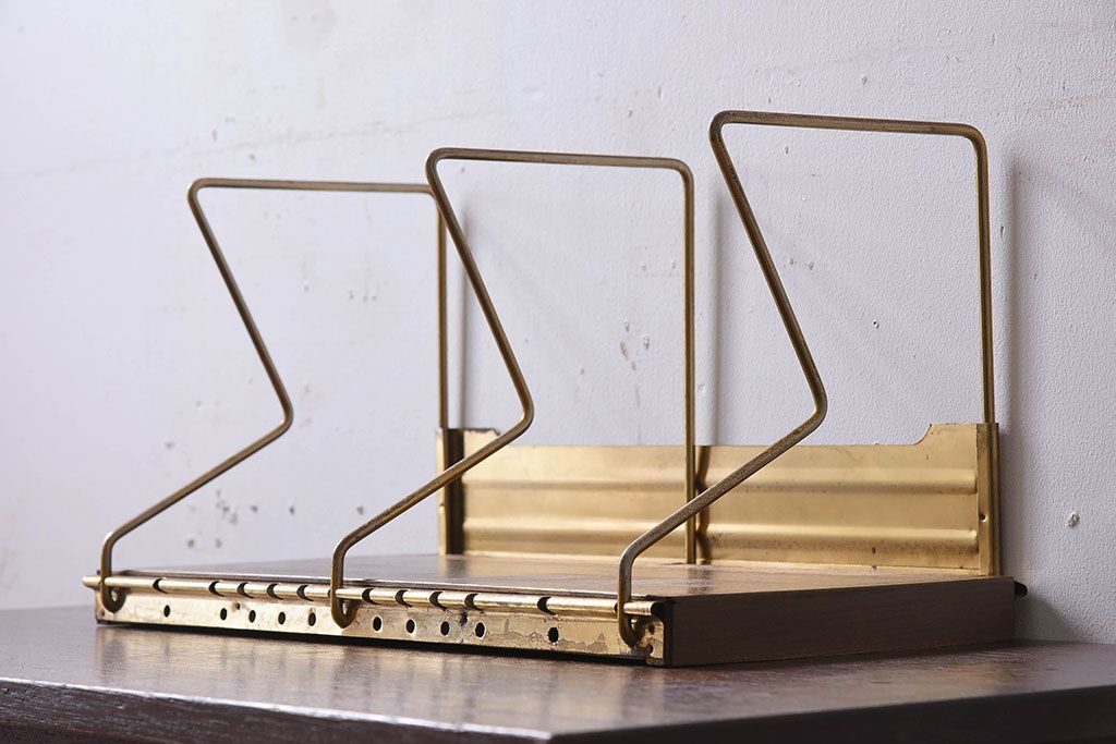 アンティーク雑貨　昭和レトロな古い本立て(1)