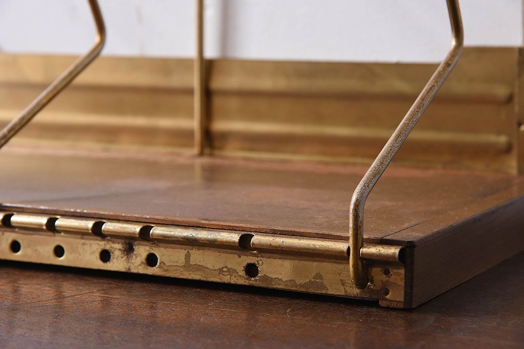 アンティーク雑貨　昭和レトロな古い本立て(1)