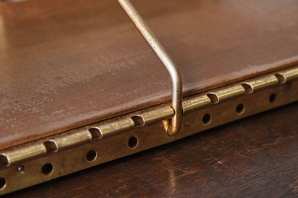 アンティーク雑貨　昭和レトロな古い本立て(1)