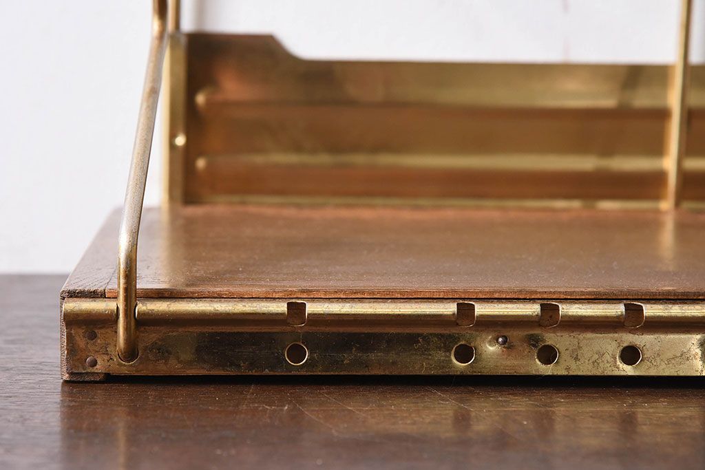 アンティーク雑貨　昭和レトロな古い本立て(1)