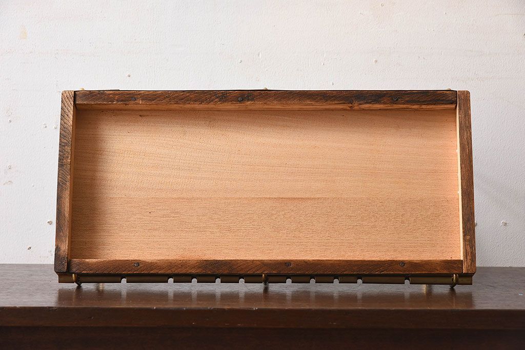 アンティーク雑貨　昭和レトロな古い本立て(1)