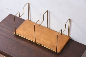 アンティーク雑貨　昭和レトロな古い本立て(2)