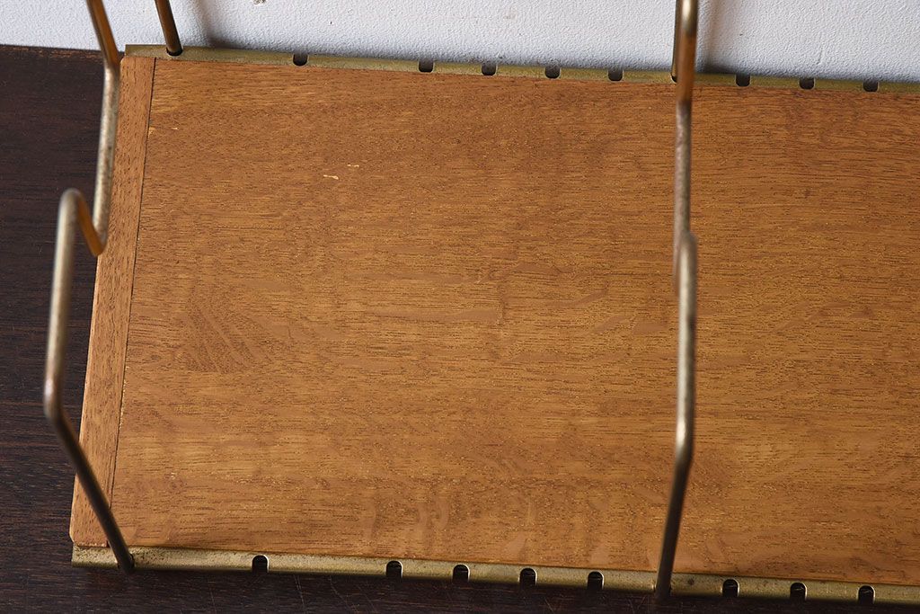 アンティーク雑貨　昭和レトロな古い本立て(2)