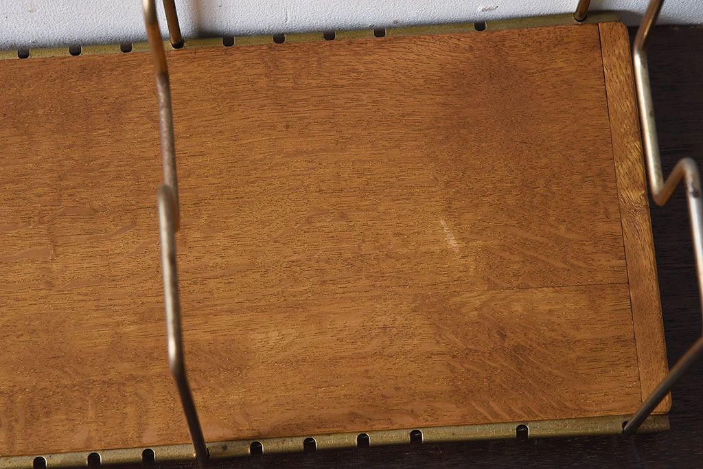 アンティーク雑貨　昭和レトロな古い本立て(2)