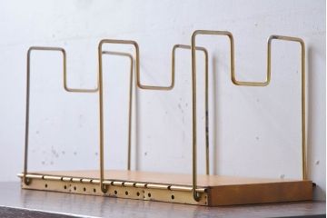 アンティーク雑貨　昭和レトロな古い本立て(2)