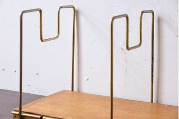 アンティーク雑貨　昭和レトロな古い本立て(2)