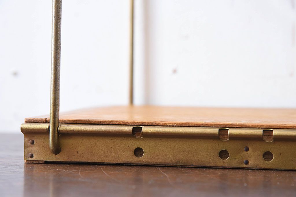 アンティーク雑貨　昭和レトロな古い本立て(2)