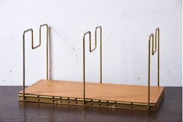 アンティーク雑貨　昭和レトロな古い本立て(2)