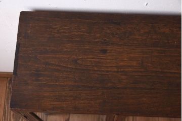 アンティーク家具　古民具・骨董　古い桐材のアンティーク本箱(ブックケース)