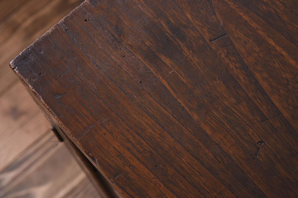 アンティーク家具　古民具・骨董　古い桐材のアンティーク本箱(ブックケース)