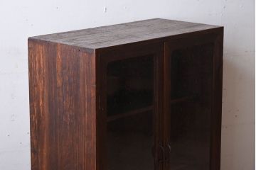 アンティーク家具　古民具・骨董　古い桐材のアンティーク本箱(ブックケース)