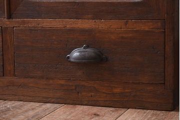 アンティーク家具　古民具・骨董　古い桐材のアンティーク本箱(ブックケース)