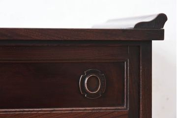 アンティーク家具　明治大正期　アンティーク　総欅材製の茶棚